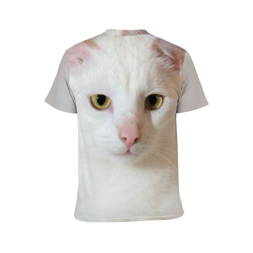 yanfind Adult Full Print T-shirts (men And Women) Young Portrait Kitten Baby Funny Friendship Little Staring Sit Curiosity Whisker