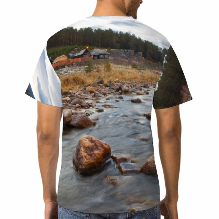 yanfind Adult Full Print Tshirts (men And Women) Area Beautiful Beauty Clear Cloud Cloudscape District Forest Grass Hill Idyllic Lagoon