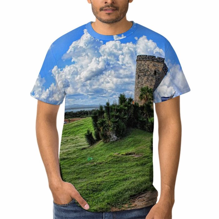 yanfind Adult Full Print Tshirts (men And Women) Landscape Castle Cuba Veradero Scenic