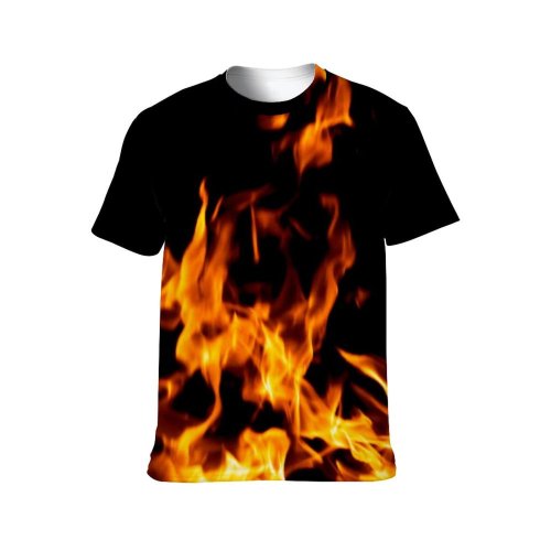 yanfind Adult Full Print T-shirts (men And Women) Abstract Beautiful Blaze Blazing Burn Closeup Explode Explosion Fire Flame Heat Hot