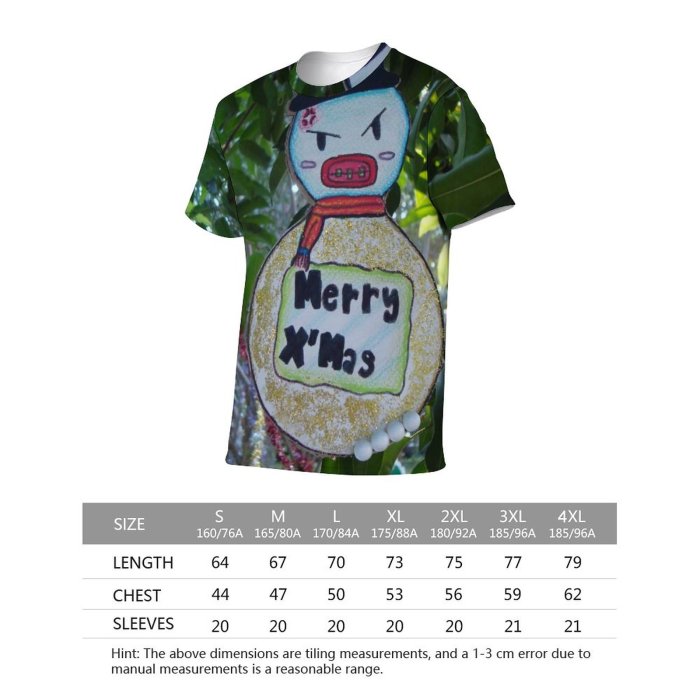 yanfind Adult Full Print Tshirts (men And Women) Advent Celebrate Christmas Cute December Decorate Decoration Different Eve Festive Festival