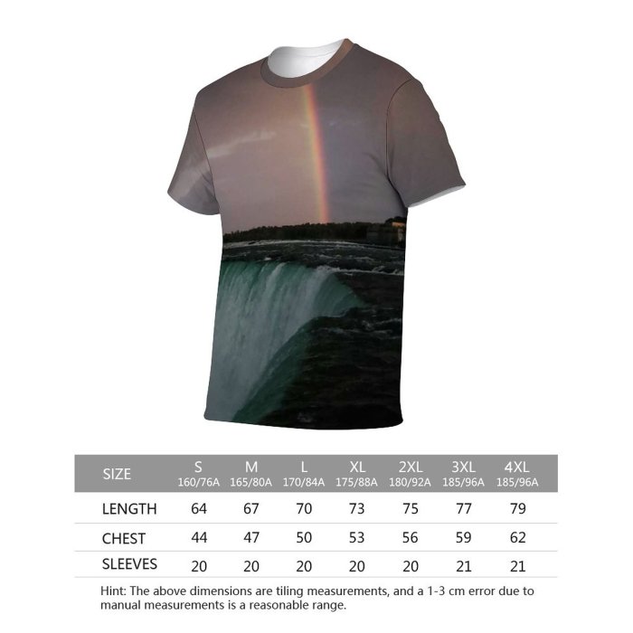 yanfind Adult Full Print T-shirts (men And Women) Light Sea Landscape Beach Ocean Storm Lake Evening Travel Motion Seascape