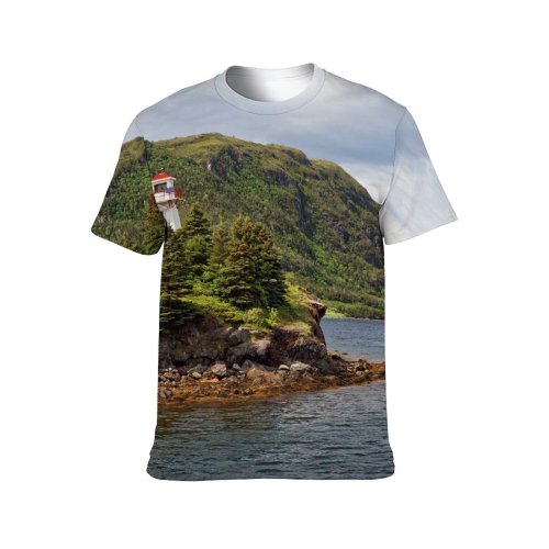 yanfind Adult Full Print Tshirts (men And Women) Lighthouse Building Structure Landscape Outdoor Sky Overcast Dusk Dawn Evening