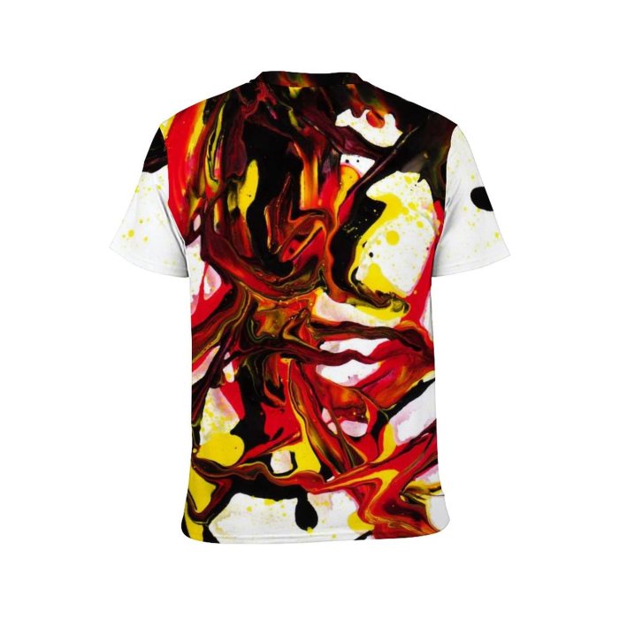 yanfind Adult Full Print Tshirts (men And Women) Texture Faces Abstract Portraits