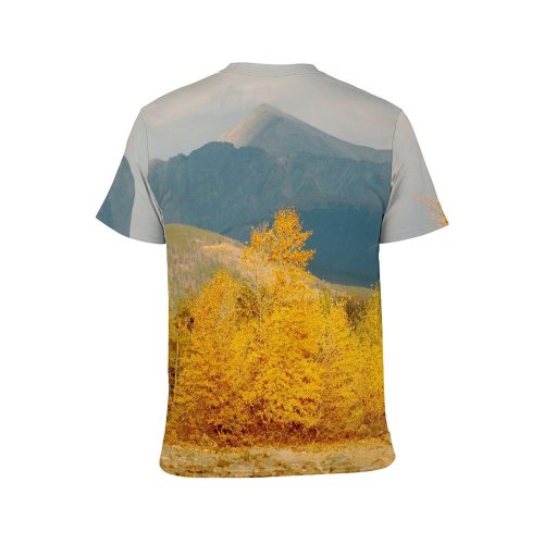yanfind Adult Full Print Tshirts (men And Women) Autumn Fall Foliage Mountains Leaf Leaves Season Seasonal