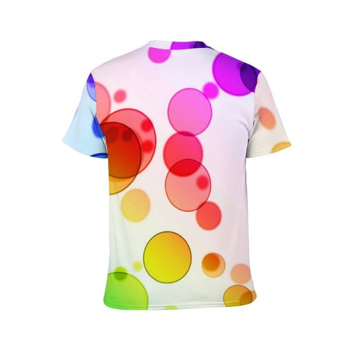 yanfind Adult Full Print T-shirts (men And Women) Abstract Bubbles Beautiful Circles Colorful Cool Decor Decoration Design Fantasy Funky Ornament