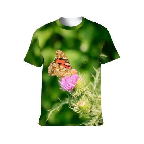 yanfind Adult Full Print Tshirts (men And Women) Antenna Attractive Beautiful Beauty Buterfly Butterfly Chamomile Flap Flight Flower Fly Garden