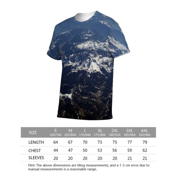 yanfind Adult Full Print Tshirts (men And Women) Alpine Alps Beautiful Beauty Clear Cloud Clouds Cloudscape Cloudy High Horizon