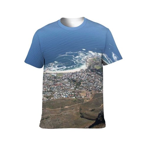 yanfind Adult Full Print Tshirts (men And Women) Landscape Town Sea Table Africa Capetown