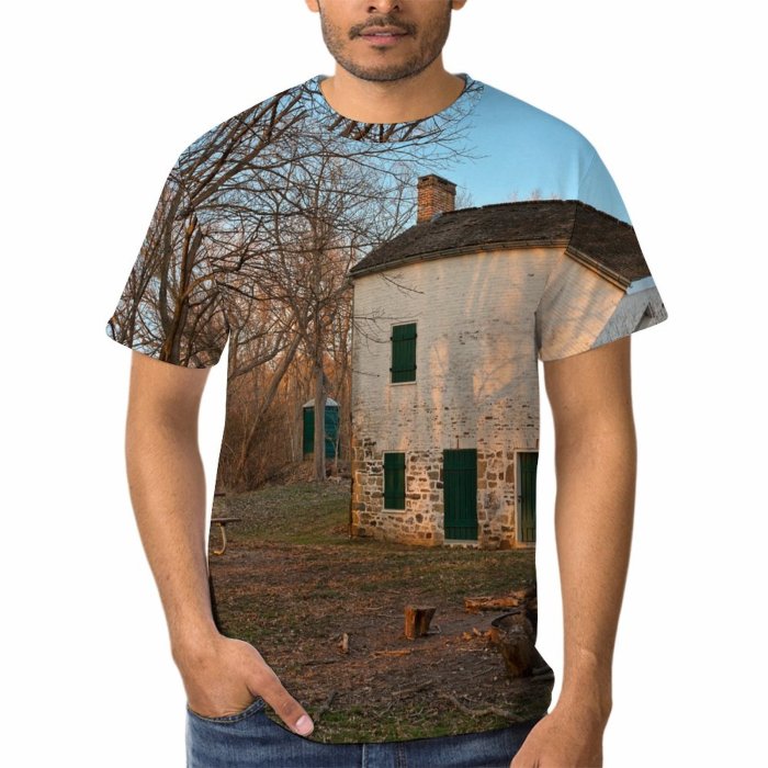 yanfind Adult Full Print T-shirts (men And Women) Lockhouse25 Architecture Building Sunset Hdr Lock Landmark Architectural Structure Construction Door Entrance