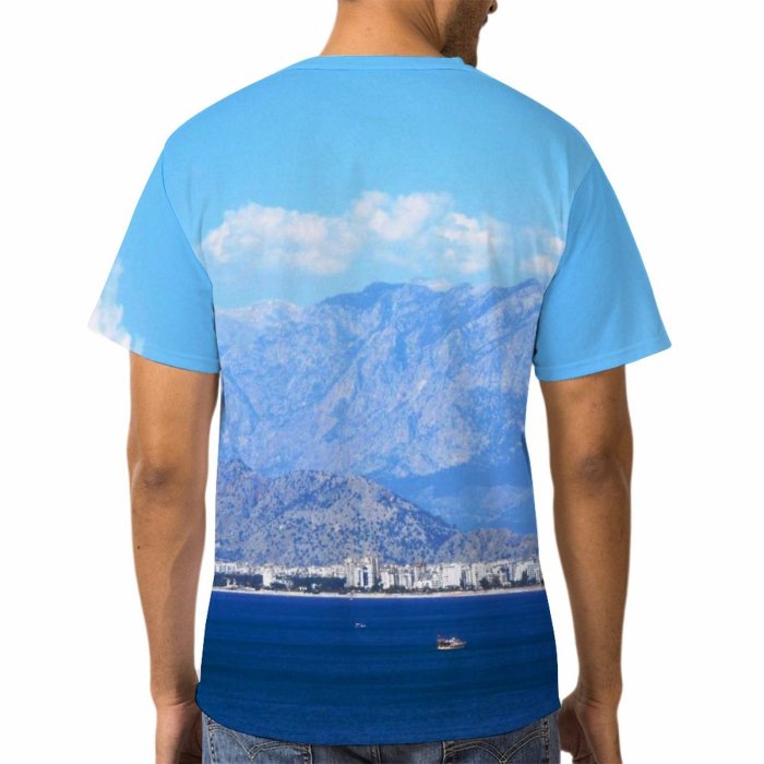 yanfind Adult Full Print Tshirts (men And Women) Antalya Mountains Taurus Mediterranean Landscape Sea