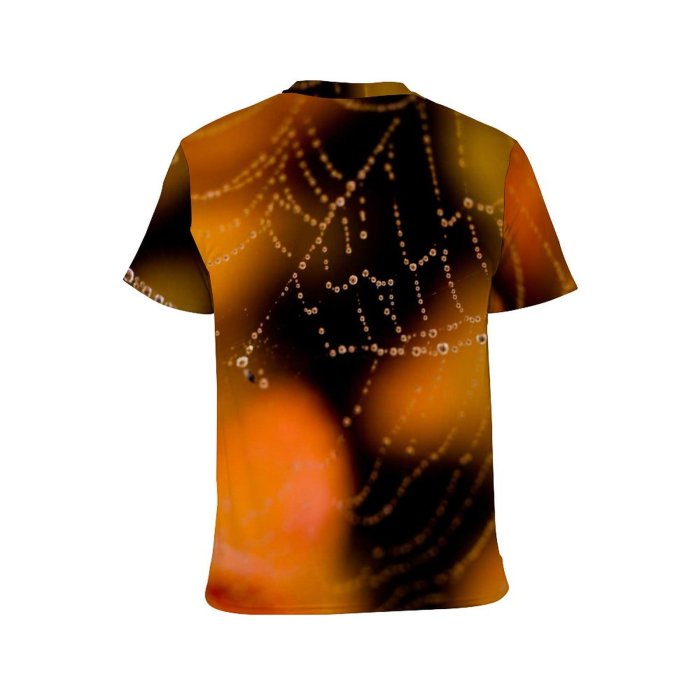 yanfind Adult Full Print Tshirts (men And Women) Web Droplets Pearls Autumn