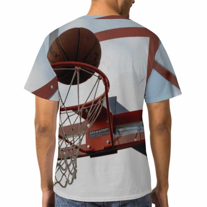 yanfind Adult Full Print T-shirts (men And Women) High Courtyard Game Outdoors Web Basket Leisure Recreation Playground Tallest Backboard