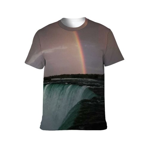 yanfind Adult Full Print T-shirts (men And Women) Light Sea Landscape Beach Ocean Storm Lake Evening Travel Motion Seascape