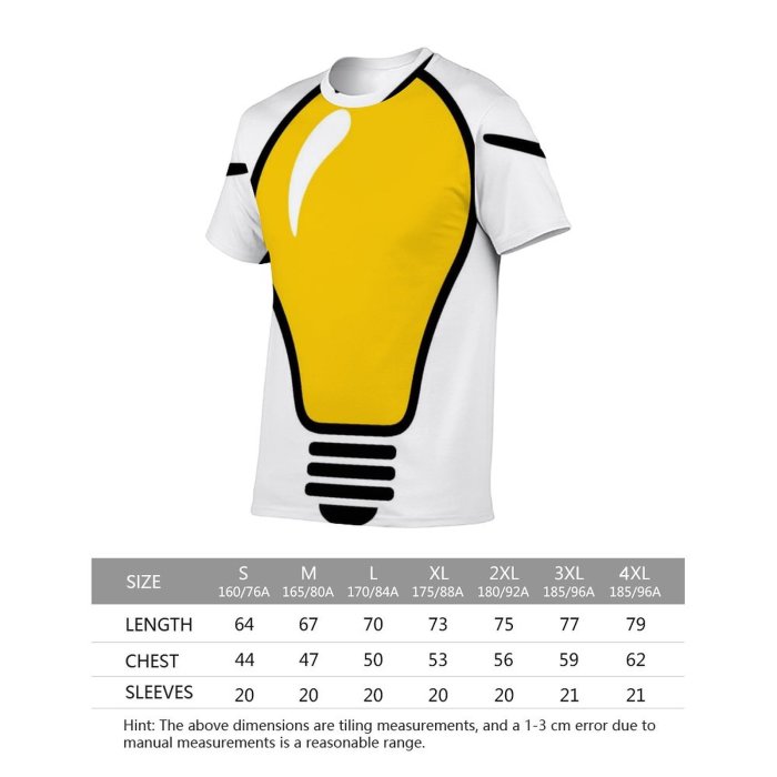 yanfind Adult Full Print Tshirts (men And Women) Lightbulb Bulb Light Genius Website Isolated Electric Energy Innovation Concept Electricity