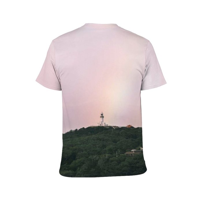 yanfind Adult Full Print T-shirts (men And Women) Light Sea Landscape Beach Storm Boat Lake Tree Travel Seascape