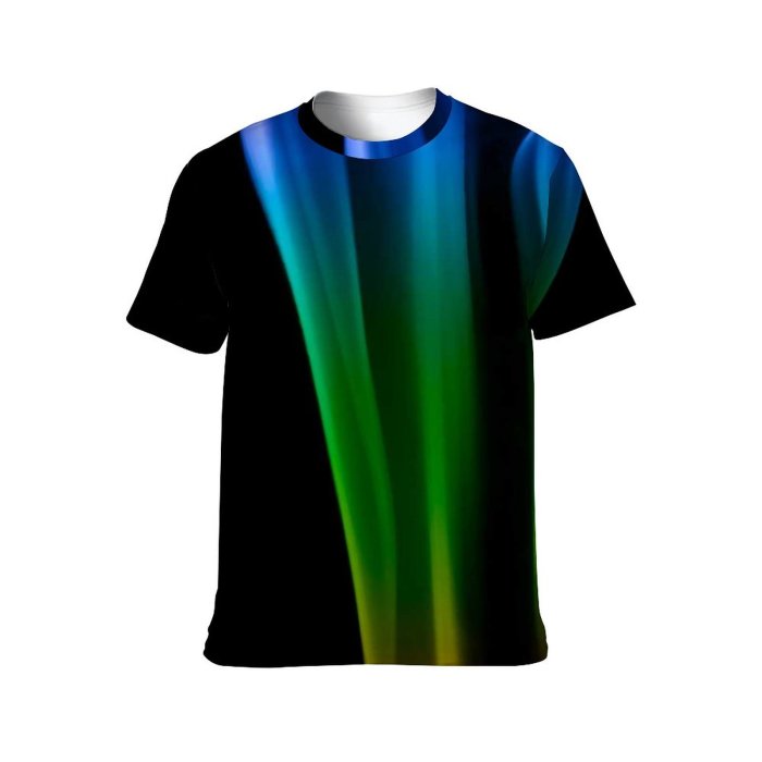 yanfind Adult Full Print T-shirts (men And Women) Abstract Rainbow Aroma Aromatherapy Smell