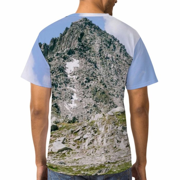 yanfind Adult Full Print T-shirts (men And Women) Landscape Hill Grass High Travel Outdoors Valley Tourism Rocky Scenic Hike