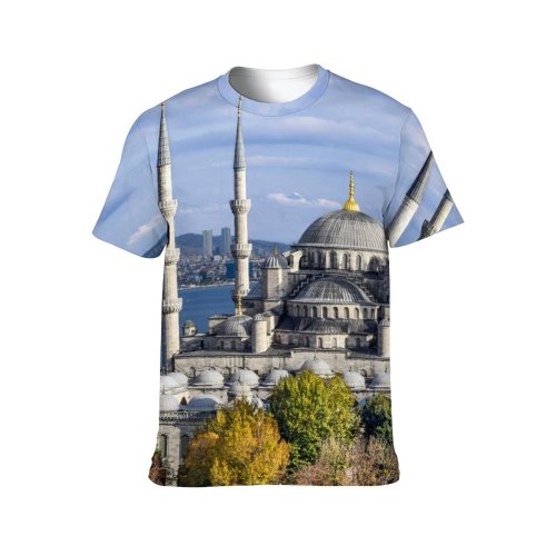 yanfind Adult Full Print T-shirts (men And Women) Sunset Outdoors Traditional Worship Sacred Byzantine