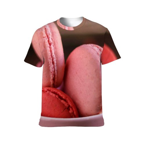 yanfind Adult Full Print T-shirts (men And Women) Wood Sugar Candy Chocolate Sweet Unhealthy Cake Homemade Cookie Cream Temptation Delicious
