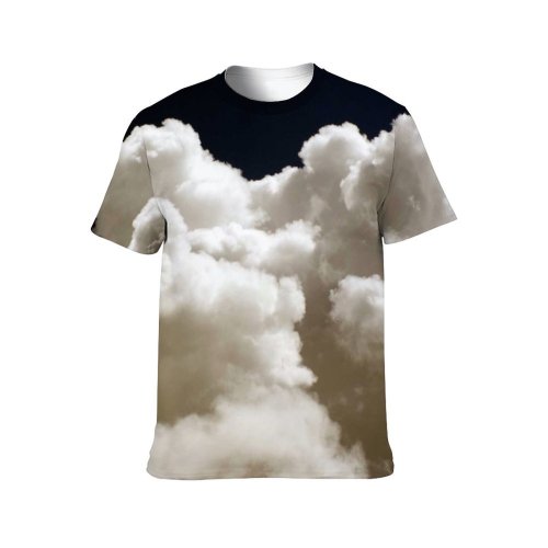 yanfind Adult Full Print T-shirts (men And Women) Abstract Backdrop Beautiful Beauty Cloud Clouds High Landscape Light Natural Outdoors-