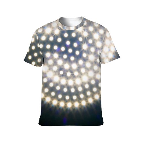 yanfind Adult Full Print T-shirts (men And Women) Abstract Closeup Club Concept Decoration Descriptive Design Fancy Fire Glitter