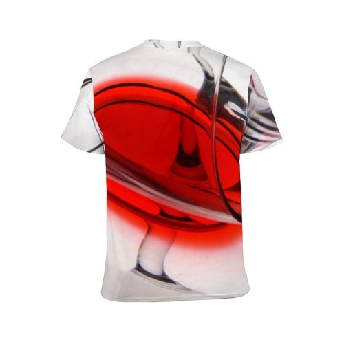 yanfind Adult Full Print Tshirts (men And Women) Liquid Silver Glass Cutlery Glasses Clean Design