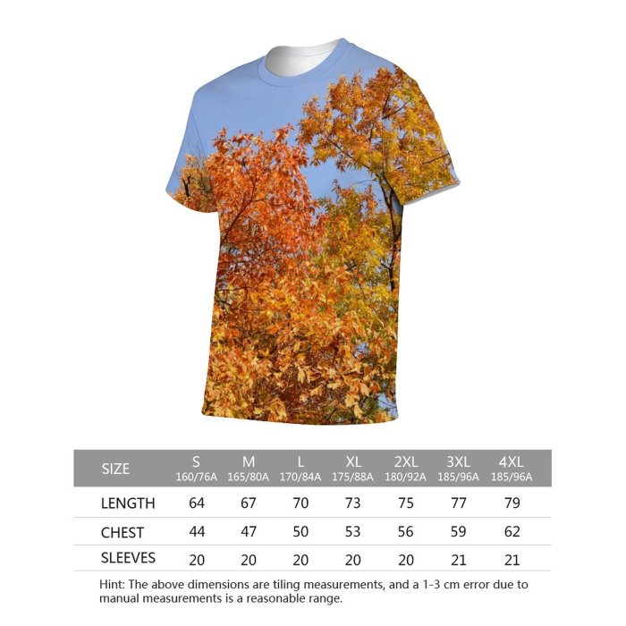 yanfind Adult Full Print Tshirts (men And Women) Autumn Sky