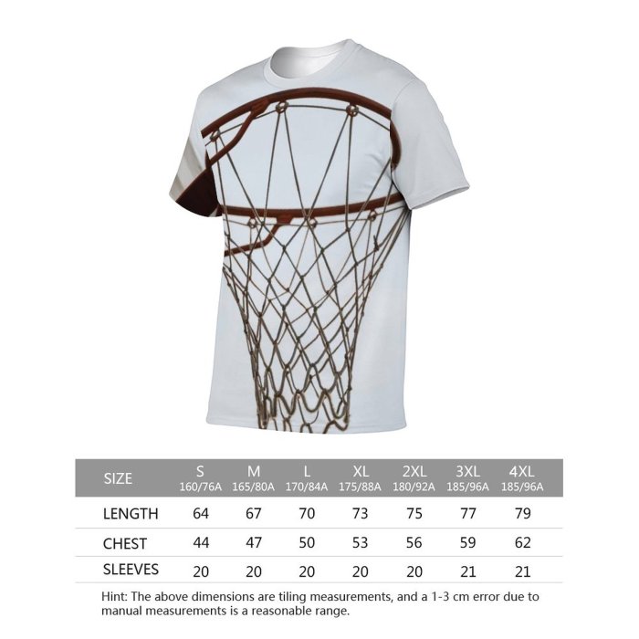 yanfind Adult Full Print T-shirts (men And Women) Wood High Fun Exercise Outdoors Web Basket Action Leisure Recreation Contemporary Tallest