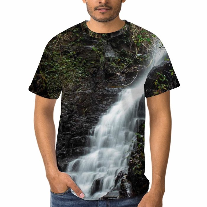 yanfind Adult Full Print T-shirts (men And Women) Wood Creek Park Leaf Tree