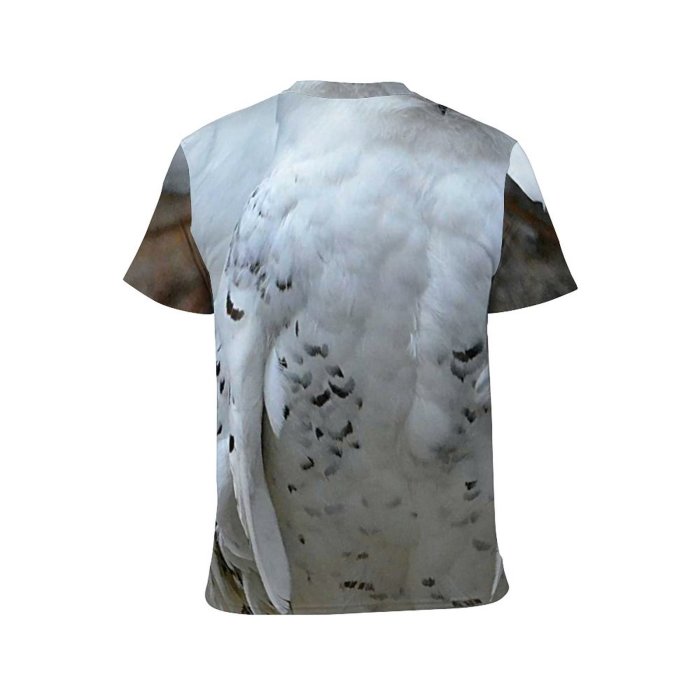 yanfind Adult Full Print T-shirts (men And Women) Snow Bird Winter Beak Eagle Portrait Wild Wildlife Feather Frosty