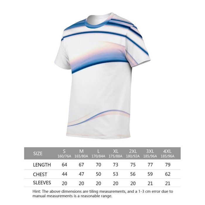 yanfind Adult Full Print Tshirts (men And Women) Abstract Aroma Curve Dynamic Elegant Flow form Incense Magic Motion Smell