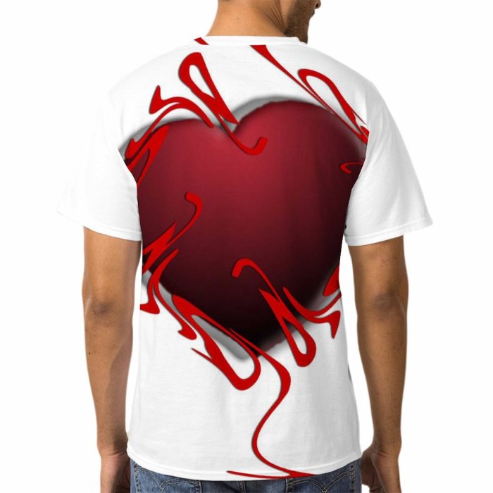 yanfind Adult Full Print Tshirts (men And Women) Love Heart
