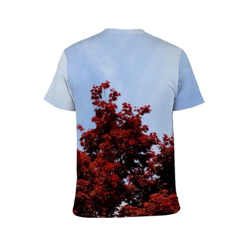 yanfind Adult Full Print Tshirts (men And Women) Autumn Fall Leaves Trees Season Plants Sky