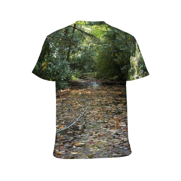 yanfind Adult Full Print Tshirts (men And Women) Leaves Trees Woods Forest