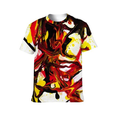 yanfind Adult Full Print Tshirts (men And Women) Texture Faces Abstract Portraits