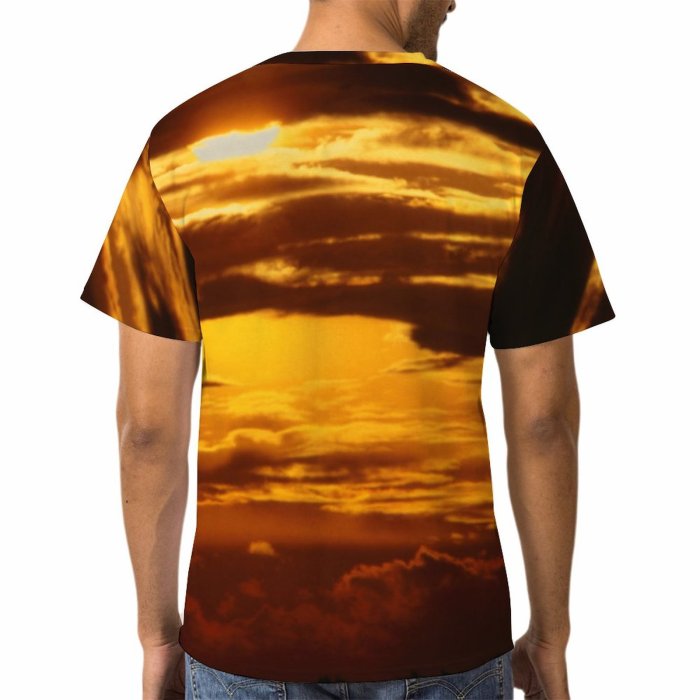 yanfind Adult Full Print Tshirts (men And Women) Landscape Sunset Sunrise Sky Clouds Peaceful