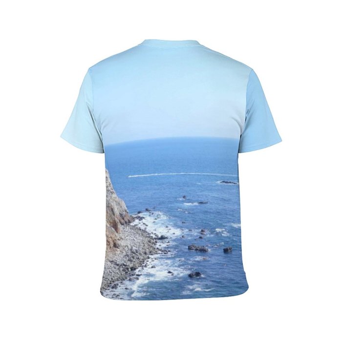 yanfind Adult Full Print Tshirts (men And Women) Lighthouse Sea Landscape Beach Seashore Sky