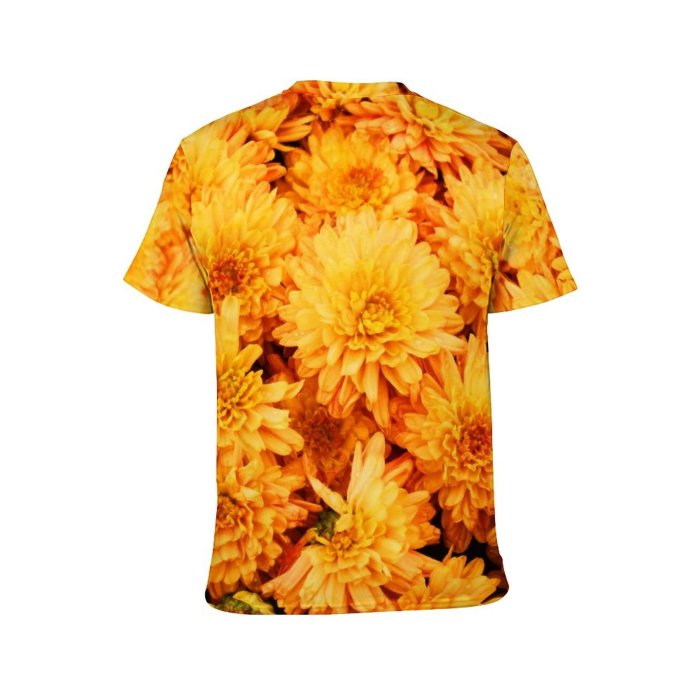 yanfind Adult Full Print Tshirts (men And Women) Autumn Beautiful Bloom Blooming Botany Bouquet Bunch Chrysanth Chrysanthemum Colorful Daisy