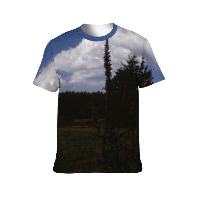 yanfind Adult Full Print T-shirts (men And Women) Landscape Trees Woods Forest Sky Clouds