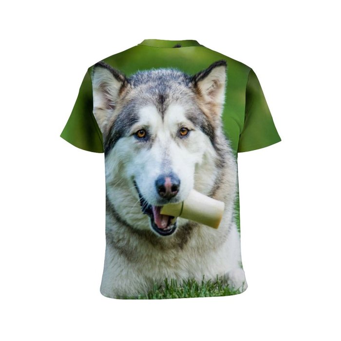 yanfind Adult Full Print T-shirts (men And Women) Portrait Big Bone Canidae Carnivore Depth Field Dog Fur Furry Hunter