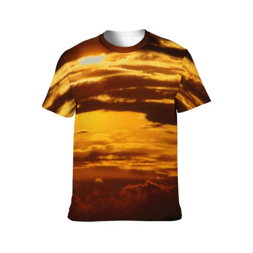 yanfind Adult Full Print Tshirts (men And Women) Landscape Sunset Sunrise Sky Clouds Peaceful