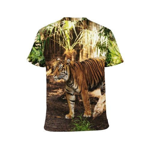 yanfind Adult Full Print T-shirts (men And Women) Wood Grass Leaf Tree Big Cat Outdoors Wild Jungle Safari Wildlife