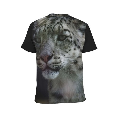 yanfind Adult Full Print T-shirts (men And Women) Fur Portrait Cat Wild Leopard Wildlife Danger Staring Stripe Rare