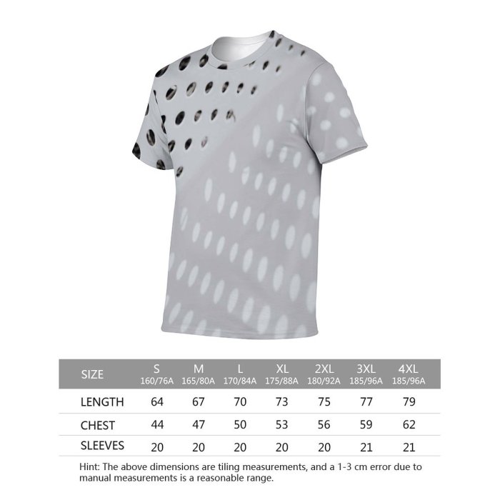 yanfind Adult Full Print T-shirts (men And Women) Texture Abstract Chrome Design Net Iron Grid Metallic Stainless Dot Aluminum