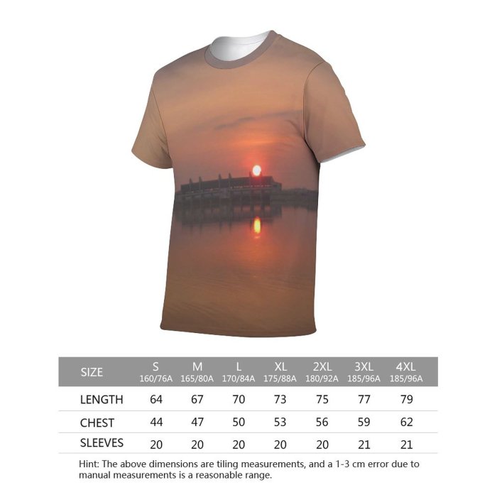 yanfind Adult Full Print Tshirts (men And Women) Landscape Sunrise Hour Cloud Dawn Early Morning Sky Outdoor Park Public