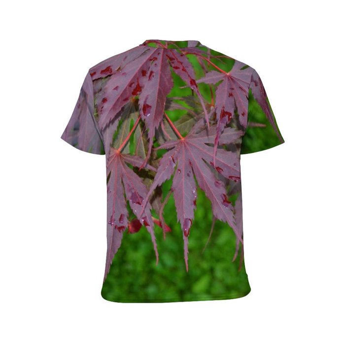 yanfind Adult Full Print Tshirts (men And Women) Autumn Beautiful Beauty Branch Bush Changing Closeup Colorful Leafs Leaves Leaf Maple