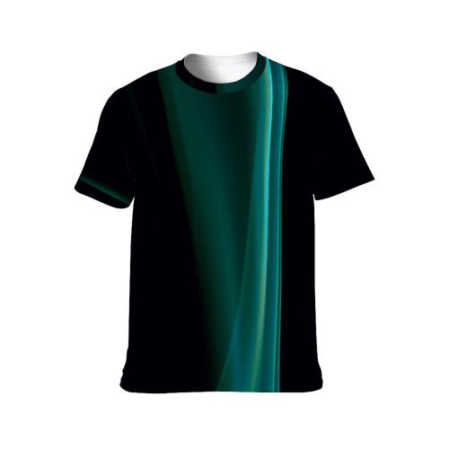 yanfind Adult Full Print Tshirts (men And Women) Magic Magical Lines Light Motion Isolated Soft Silky Flow Curve Dynamic
