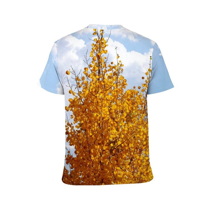 yanfind Adult Full Print Tshirts (men And Women) Leaves Leaf Fall Autumn Foliage Sky Clouds