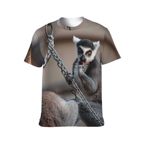 yanfind Adult Full Print T-shirts (men And Women) Wood Portrait Monkey Outdoors Wild Family Wildlife Primate Jewelry Band